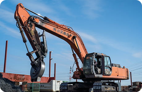 保有設備 バックホー（ユンボ）